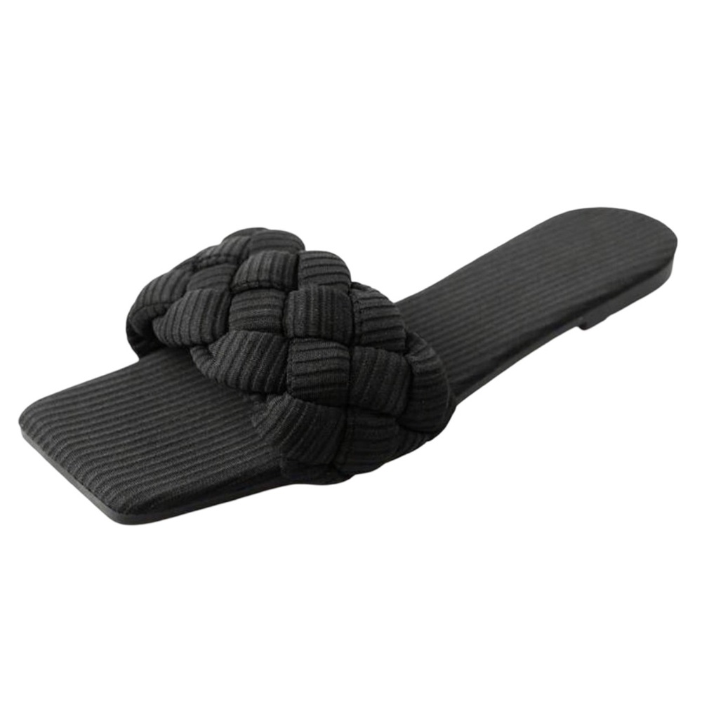 Elegant Black Women's Slide Sandals